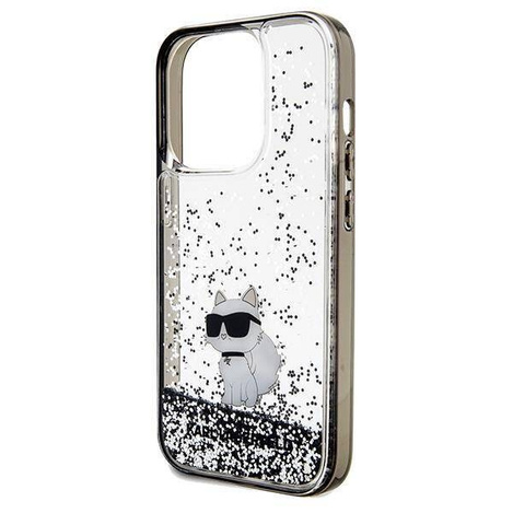 Karl Lagerfeld nakładka do iPhone 14 Pro 6,1&quot; KLHCP14LLKCNSK HC LIQ. GLITTER C transparentna