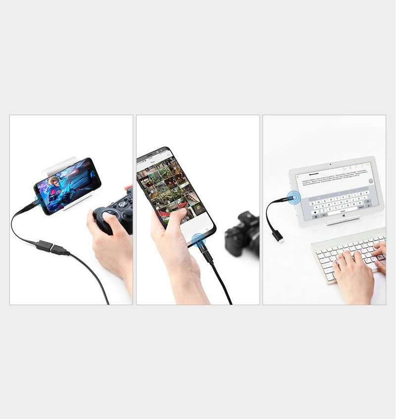 Ugreen adapter przejściówka z micro USB na USB Typ C czarny (30391)