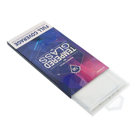 5D Full Glue Tempered Glass - do Samsung Galaxy S21 Ultra (hole) czarny