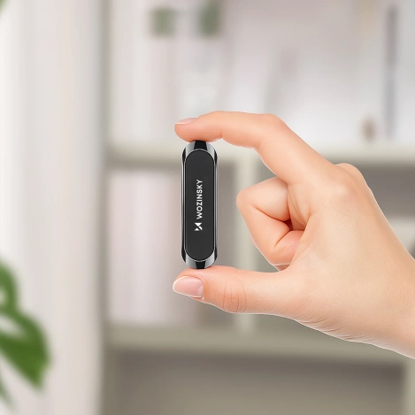 Wozinsky samoprzylepny magnetyczny uchwyt samochodowy na deskę rozdzielczą czarny (WMH-01)