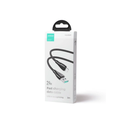 Joyroom Kabel USB - Lightning 2.4A Surpass Series 3 m schwarz (S-UL012A11)