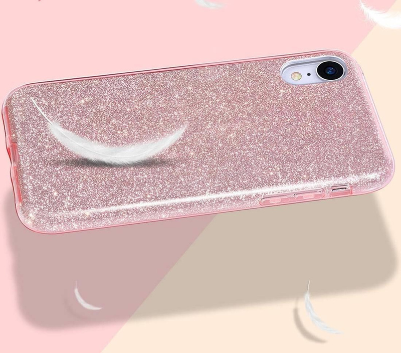 Nakładka Glitter 3in1 do Xiaomi Redmi Note 10 5G / Poco M3 Pro / M3 Pro 5G różowa
