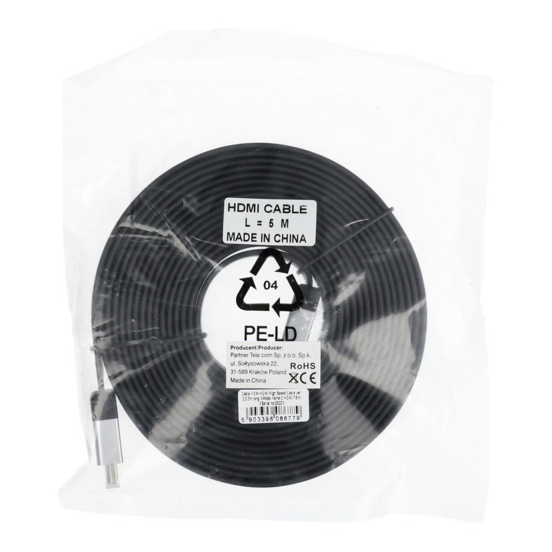 Kabel HDMI - HDMI High Speed HDMI wer. 2.0 długość 5m