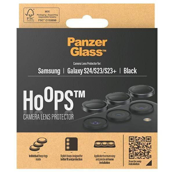 PanzerGlass Hoops Camera Sam S24 / S23 / S23+ czarny/black 1207 camera lens protector hoop optic rings