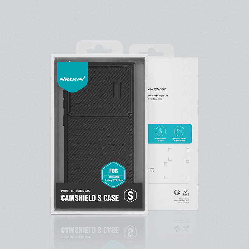 Nillkin CamShield S Hülle für Samsung Galaxy S23 Ultra Armoured Cover Camera Cover grün