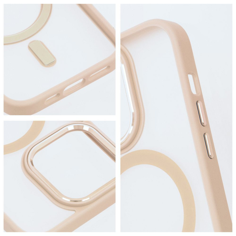 Futerał MATTE MAG COVER kompatybilny z MagSafe do SAMSUNG S25 różowy