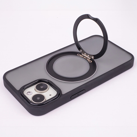 Nakładka Mag Ring Rotating do iPhone 15 Pro 6,1&quot; czarny