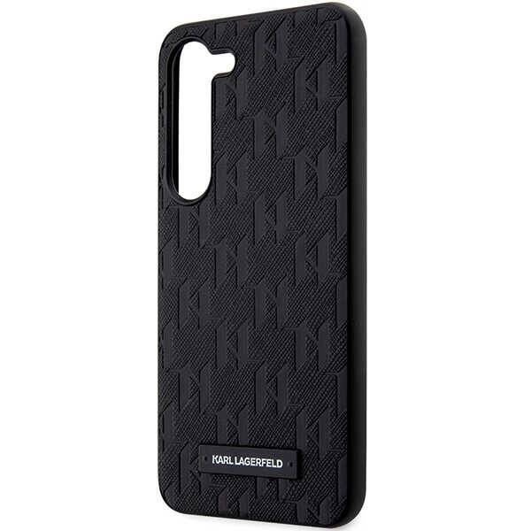Oryginalne Etui KARL LAGERFELD hardcase Saffiano Mono Metal Logo KLHCS24SSAKLHPK do Samsung Galaxy S24 czarny
