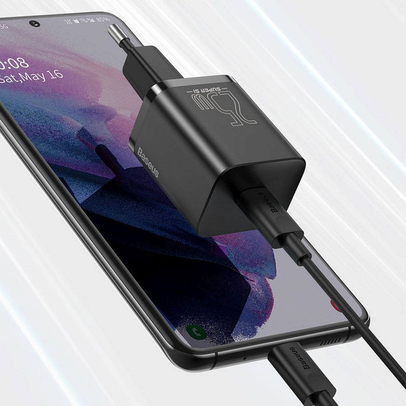 Baseus Super Si  Quick Charger 1C 25W EU Black