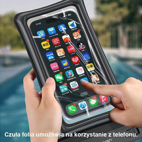 Etui 7" USAMS Waterproof Case (YD011) transparentne