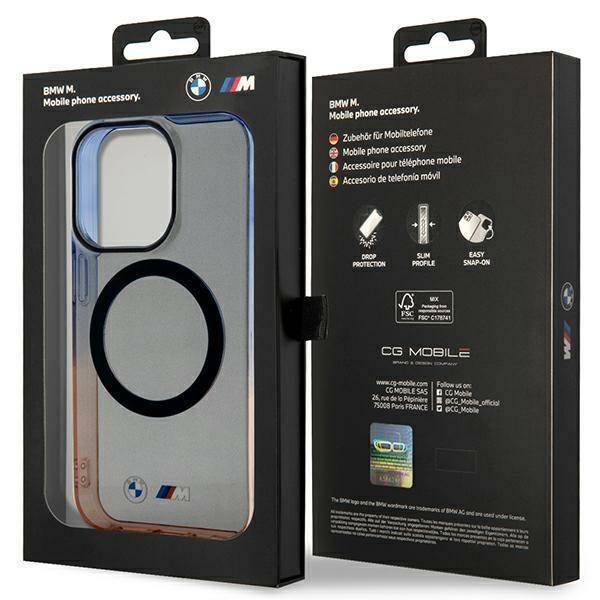Case BMW BMHMP14XHTGE iPhone 14 Pro Max 6.7&quot; grey/grey hardcase Gradient Bumper MagSafe