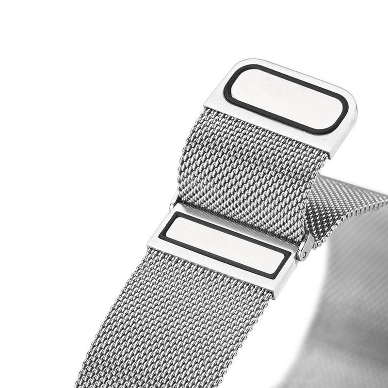 Strap for APPLE WATCH 42 / 44 / 45 MM Dux Ducis Strap Milanese silver