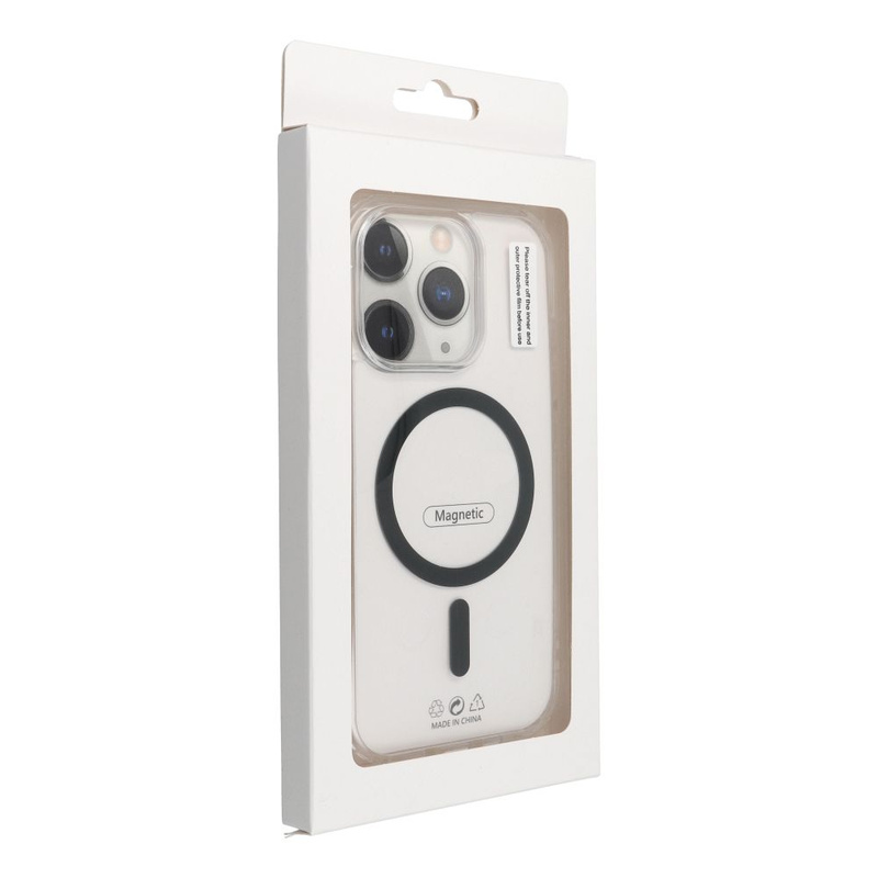 Drop Glue Colorful Ring Mag Cover kompatybilny z MagSafe pasuje do IPHONE 17 Pro czarny