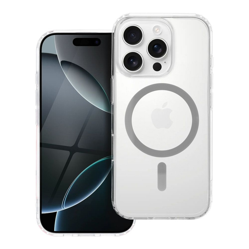 Drop Glue Colorful Ring Mag Cover kompatybilny z MagSafe pasuje do IPHONE 17 Pro szary