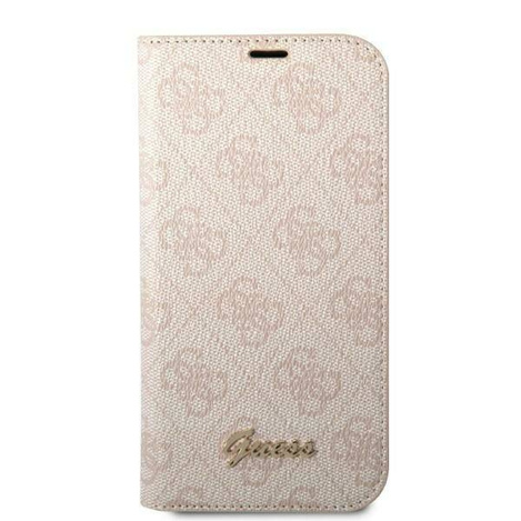 Guess 4G Metal Camera Outline Booktype Case - Etui iPhone 14 Pro (różowy)