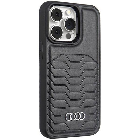 Audi Synthetic Leather MagSafe iPhone 13 Pro Max 6.7" czarny/black hardcase AU-TPUPCMIP13PM-GT/D3-BK
