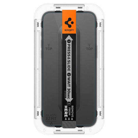 GEHÄRTETES GLAS Spigen GLAS.TR „EZ FIT“ IPHONE 15 PRO KLAR