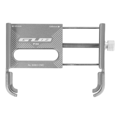 Uchwyt rowerowy na kierownice GUB P30 Aluminium srebrny