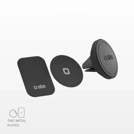 Uchwyt na smartfona SBS TESUPMAGMCLIP kompatybilny z MagSafe, na kratkę nawiewu - czarny