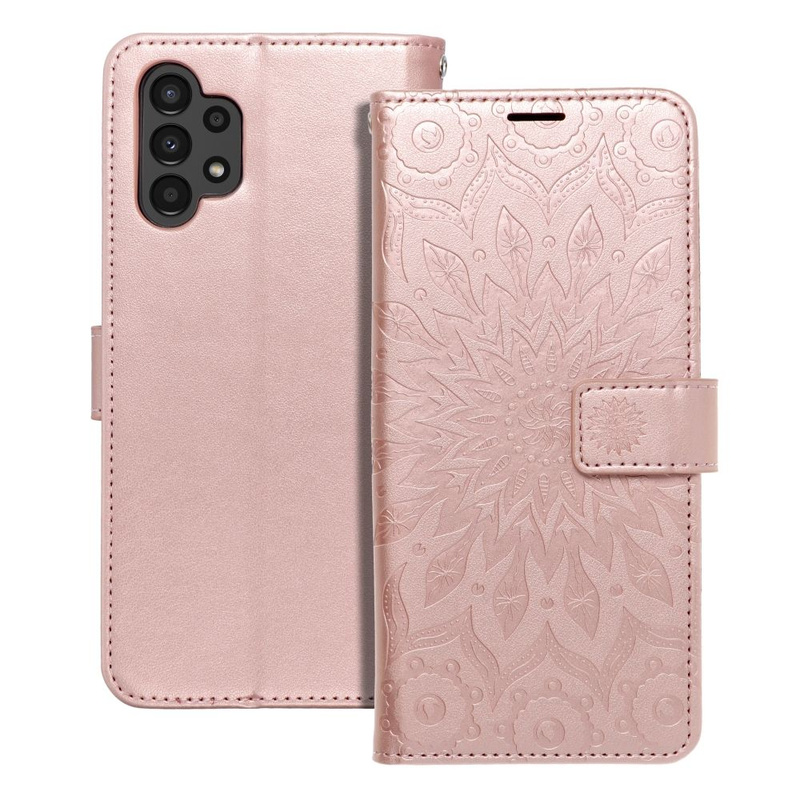 Kabura MEZZO Book do SAMSUNG A13 4G mandala złoty róż
