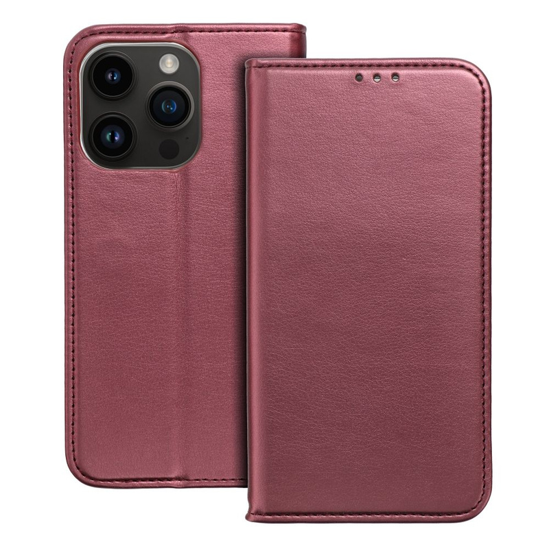 Kabura Smart Magneto do IPHONE 16 PLUS burgundowy
