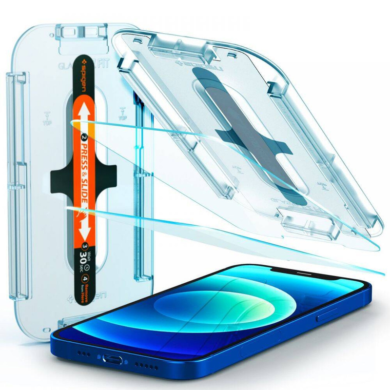 Szkło Hartowane Spigen Glass.Tr ”Ez Fit” 2-Pack Iphone 12 Pro / Iphone 12