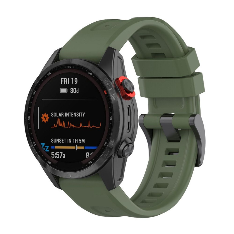 Pasek / opaska do smartwatcha Garmin FENIX 3 / 3HR / 5X / 6X / 6X PRO / 7X / 7X PRO ciemno zielony (4)