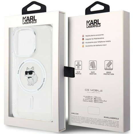 Karl Lagerfeld KLHMP13XHFCCNOT iPhone 13 Pro Max 6.7" transparent hardcase IML Choupette MagSafe