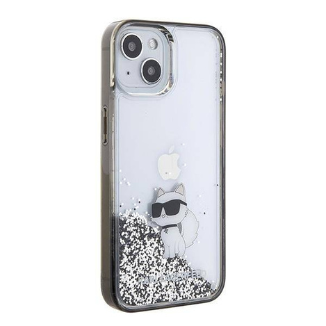Karl Lagerfeld nakładka do iPhone 15 6,1&quot; KLHCP15SLKCNSK KARL HC LIQ. GLITTER C transparentna