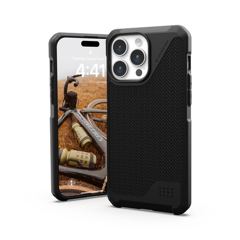 UAG Metropolis LT MagSafe-Hülle für iPhone 15 Pro Max – schwarzes Kevlar