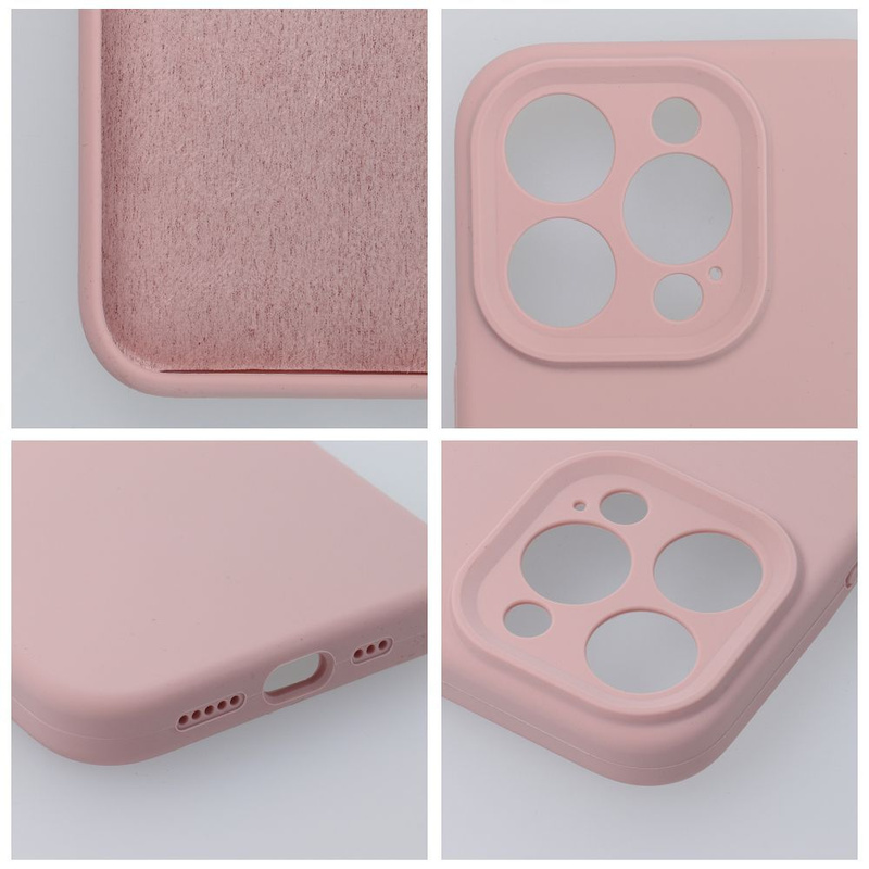 Futerał SILICONE 2mm do IPHONE 15 Pro róż