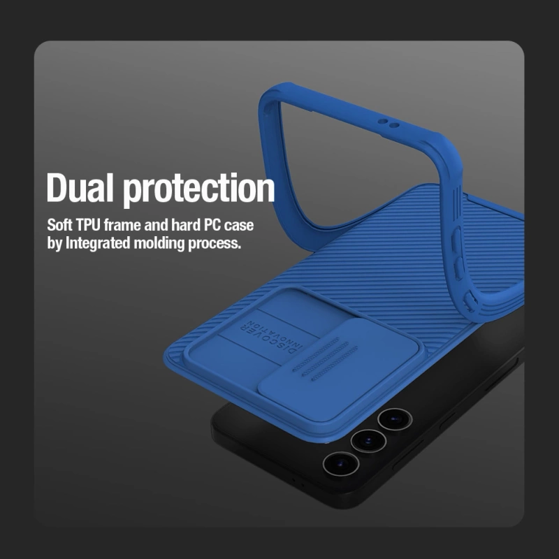 Nillkin CamShield Pro armored case with camera cover for Samsung Galaxy S24 - green