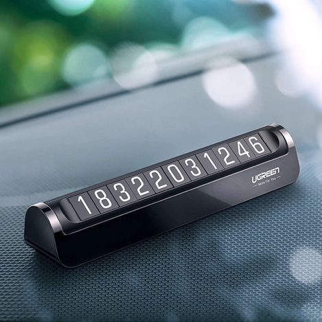 Ugreen car telephone number plate black (LP178)