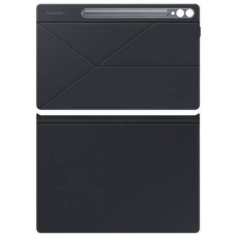 Klapphülle mit Ständer für Samsung Galaxy Tab S9+ Smart Book Cover – Schwarz