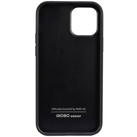 Audi Kunstleder iPhone 12/12 Pro 6,1&quot; schwarz/schwarz Hardcase AU-TPUPCIP12P-TT/D1-BK
