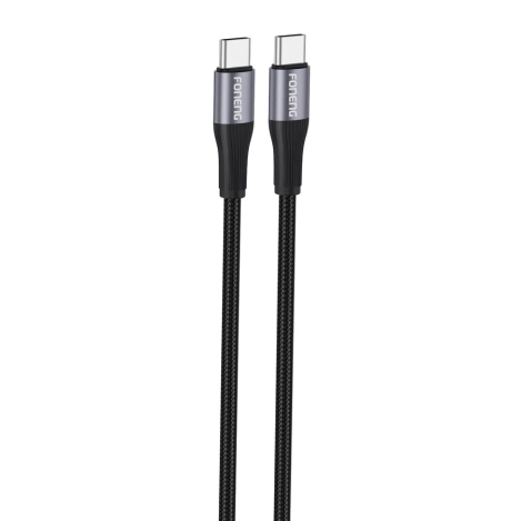 FONENG kabel X112 USB-C - USB-C PD 60W 1M Czarny