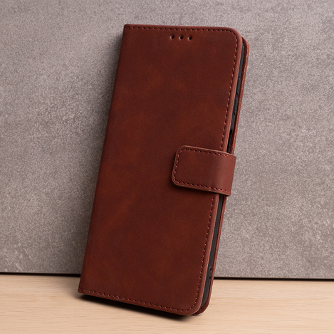Etui Smart Velvet do Motorola Moto G24 / G04 brązowe