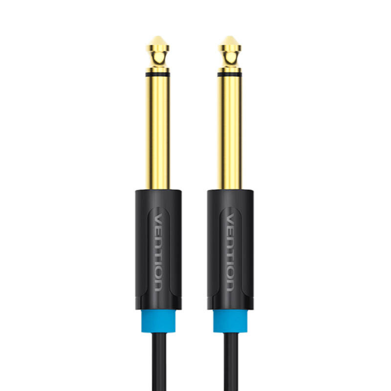 Kabel audio TS 6,35mm Vention BAABI 3m, czarny