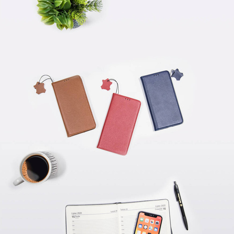 Etui skórzane Smart Pro do iPhone 11 bordowy