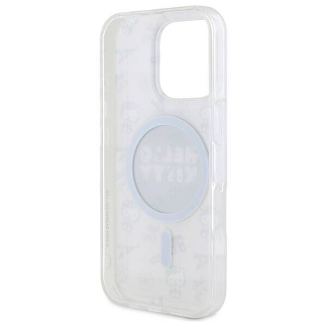 Original Case IPHONE 16 PRO MAX Hello Kitty Hardcase IML All Over Paris MagSafe (HKHMP16XHAOPP) pink