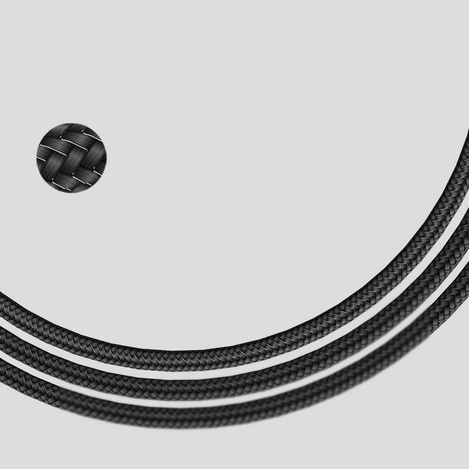 Kabel MICRO USB 2M przewód Baseus MVP kątowy czarny CAMMVP-B01
