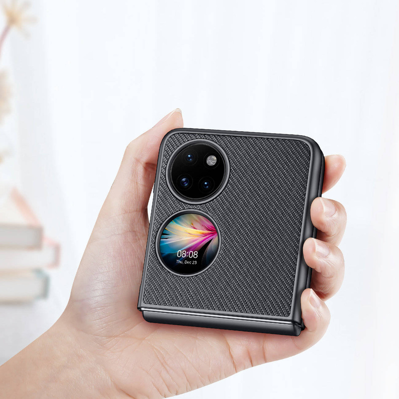 Dux Ducis Fino etui pokrowiec pokryty nylonowym materiałem Huawei P50 czarny