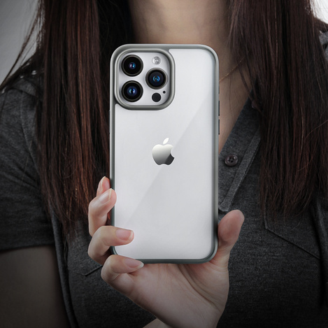 Rock Etui Guard Series do Iphone 16 przezroczysto-czarne