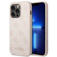 Guess GUHCP14XG4GFPI iPhone 14 Pro Max 6.7 "pink / pink hard case 4G Metal Gold Logo