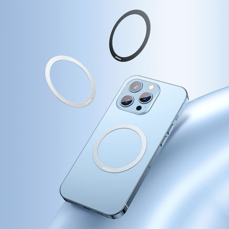 Baseus Halo Series Magnetring (2 Stück / Packung) silber (PCCH000012)