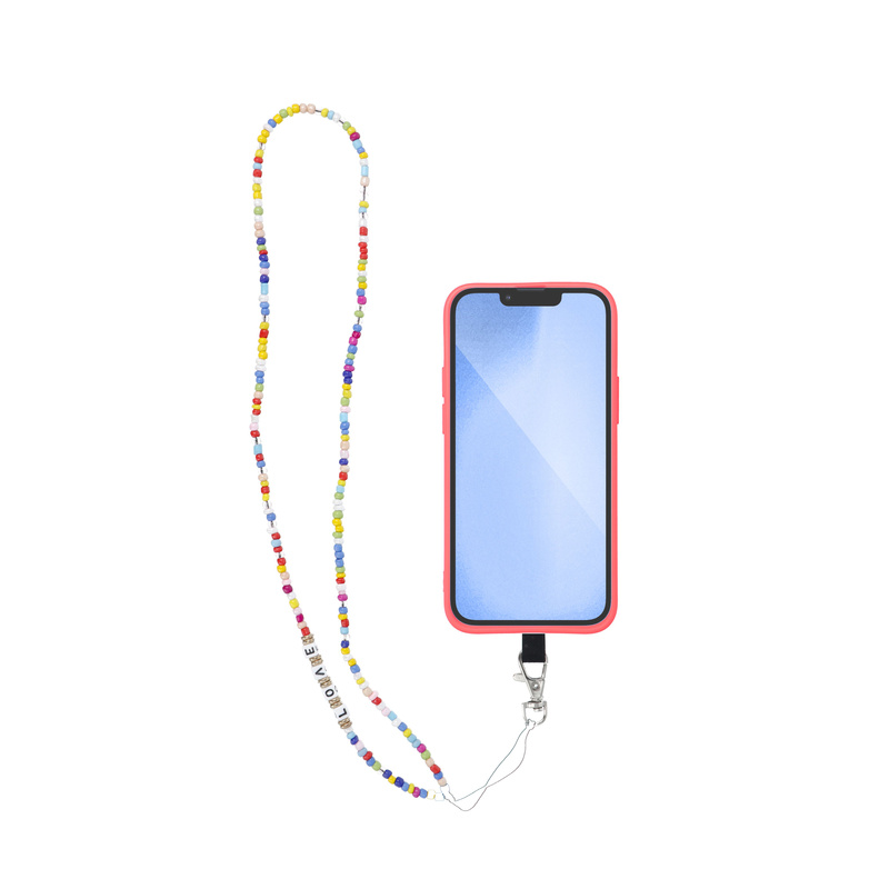 Zawieszka PIXIE do telefonu / długość sznura 68cm (34cm w pętli) / na szyję - koraliki