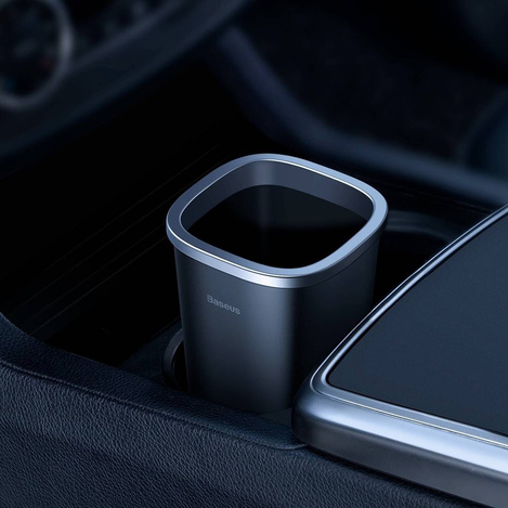 Baseus Dust-free Vehicle-mounted Trash Can（Trash Bag 3 roll/90）Black