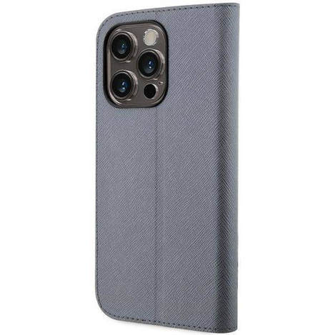 Karl Lagerfeld KLBKP14XSANKCPG iPhone 14 Pro Max 6.7&quot; bookcase silver/silver Saffiano Karl &amp; Choupette