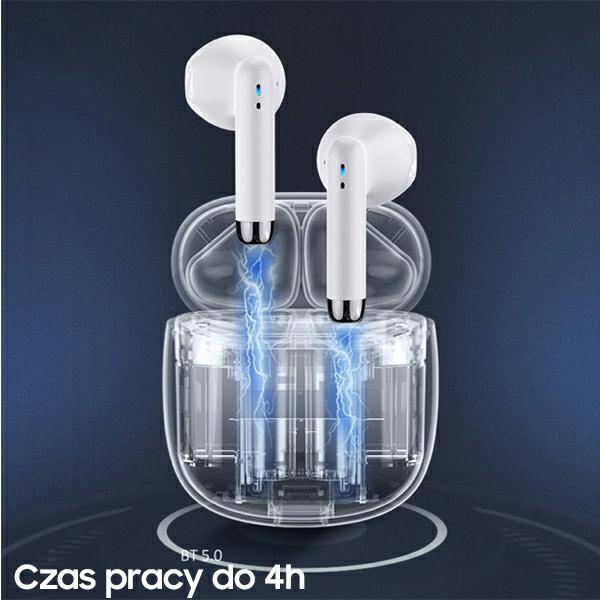 USAMS Bluetooth 5.0 TWS IA series wireless headphones white/white BHUIA02 (US-IA04)