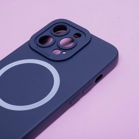Nakładka Silicon Mag do iPhone 16 Pro Max 6,9&quot; ciemnoniebieska